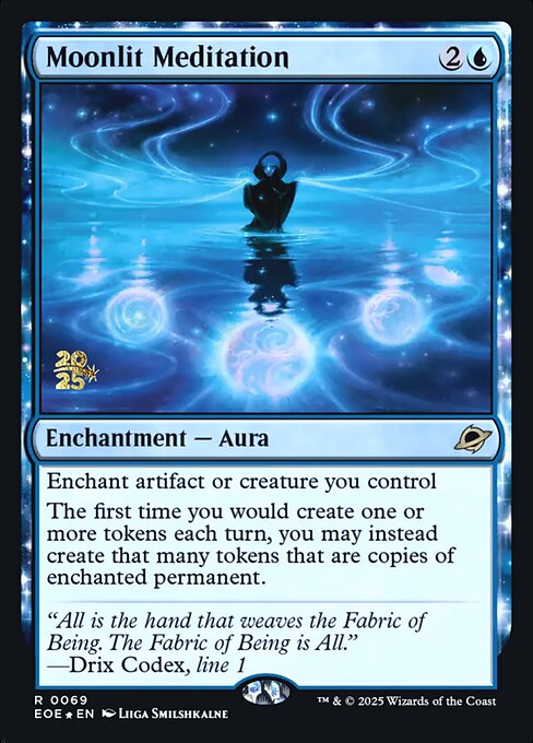 MTG Moonlit Meditation PEOE 069s Prerelease Foil