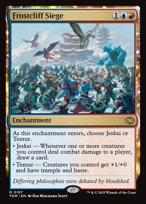 MTG Frostcliff Siege TDM 187 Regular Foil