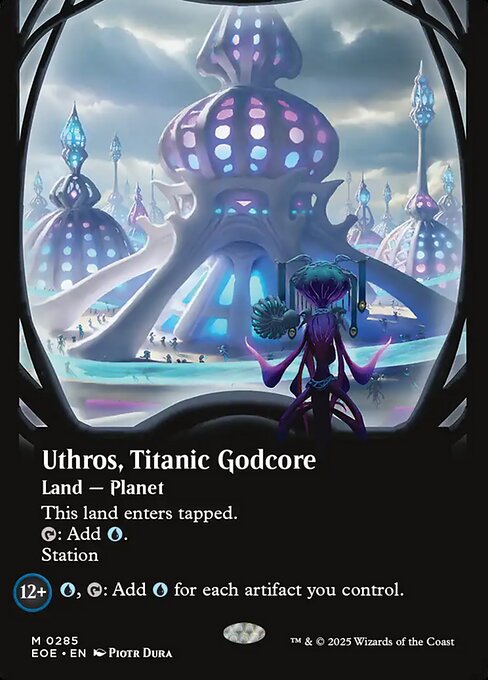 MTG Uthros, Titanic Godcore EOE 285 Borderless Viewport Nonfoil