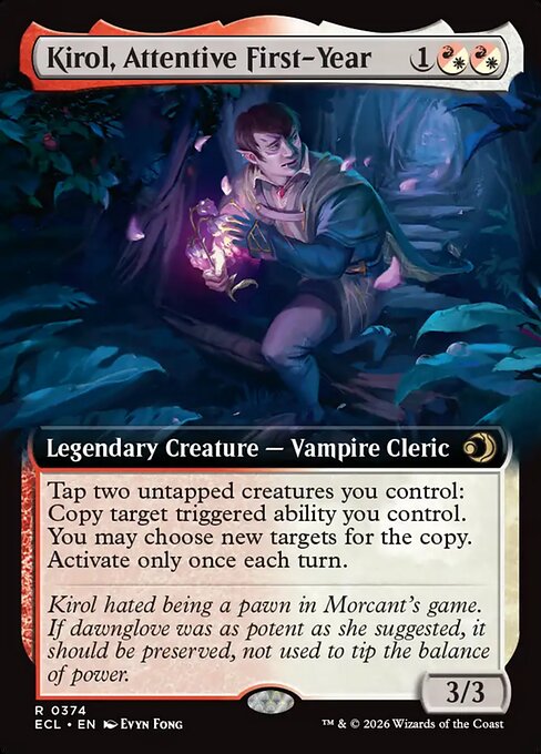 MTG Kirol, Attentive First-Year ECL 374 Extended Art Nonfoil
