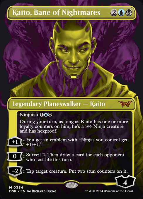 MTG Kaito, Bane of Nightmares DSK 354 Double Exposure Foil