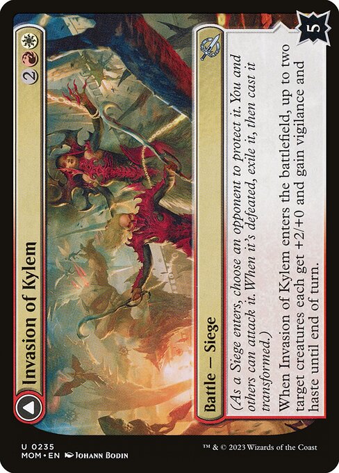MTG Invasion of Kylem // Valor's Reach Tag Team MOM 235 Regular Foil