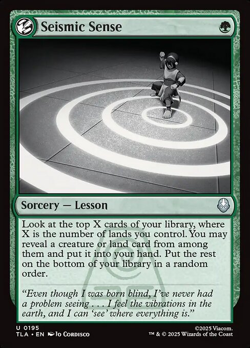 MTG Seismic Sense TLA 195 Regular Nonfoil