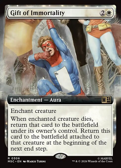 MTG Gift of Immortality MSC 306 Extended Art Nonfoil