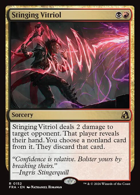 MTG Stinging Vitriol FRA 152 Standard Foil front