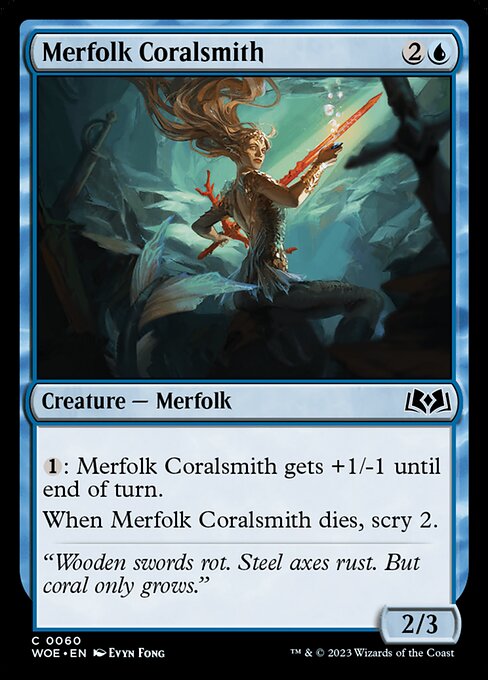 MTG Merfolk Coralsmith WOE 060 Regular Nonfoil