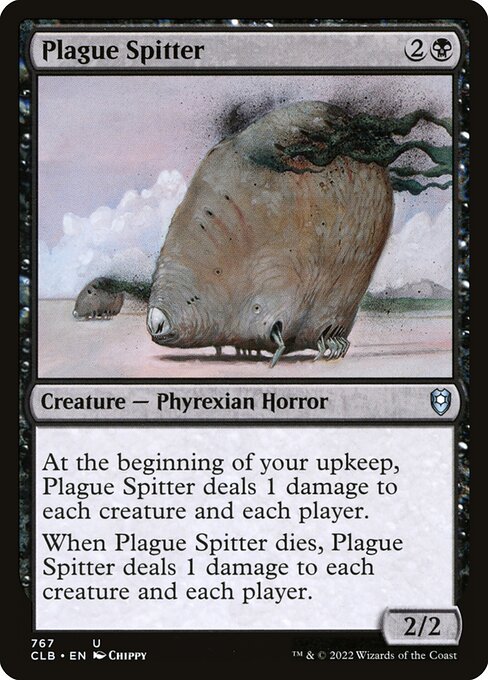 MTG Plague Spitter CLB 767 Commander Deck Nonfoil