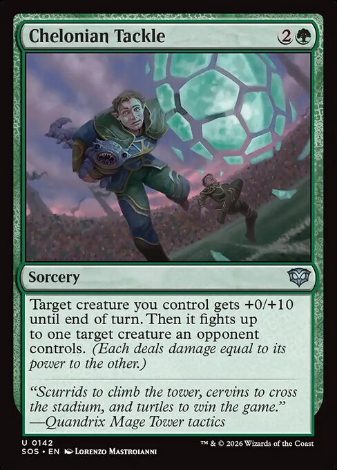MTG Chelonian Tackle SOS 142 Regular Nonfoil