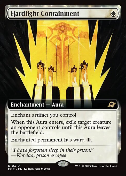 MTG Hardlight Containment EOE 319 Extended Art Foil