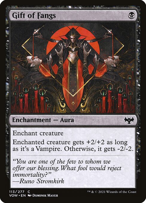 MTG Gift of Fangs VOW 113 Standard Nonfoil front