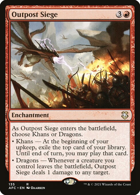 MTG Outpost Siege AFC 135 Standard Nonfoil