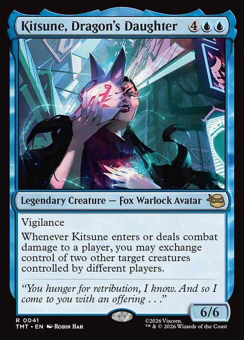 MTG Kitsune, Dragon's Daughter TMT 041 Regular Foil