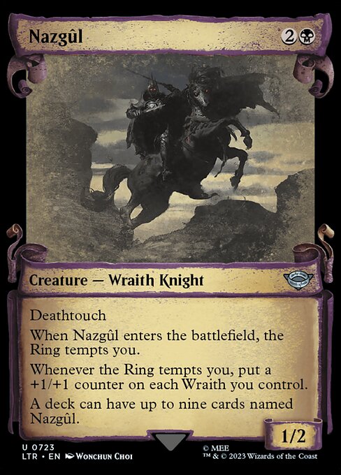 MTG Nazgûl LTR 723 Showcase Scrolls of Middle-earth Silver Foil