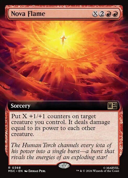 MTG Nova Flame MSC 368 Extended Art Nonfoil