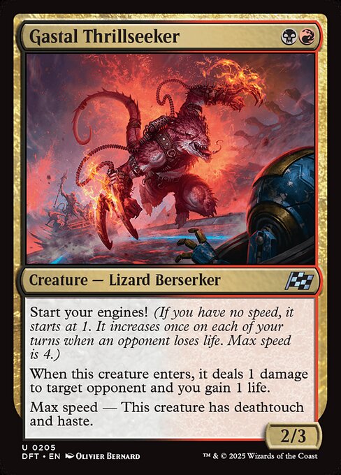 MTG Gastal Thrillseeker DFT 205 Regular Nonfoil