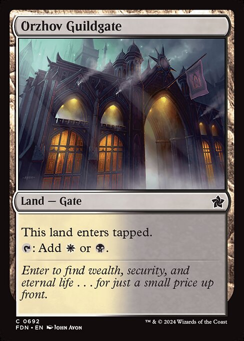 MTG Orzhov Guildgate FDN 692 Starter Collection Nonfoil