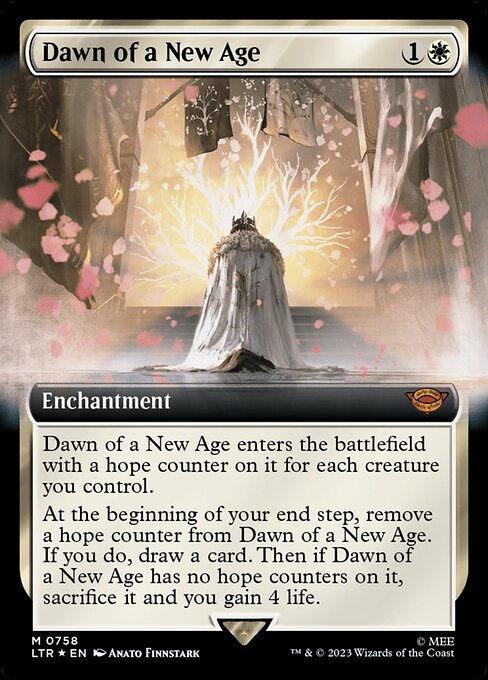 MTG Dawn of a New Age LTR 758 Extended Art Surge Foil