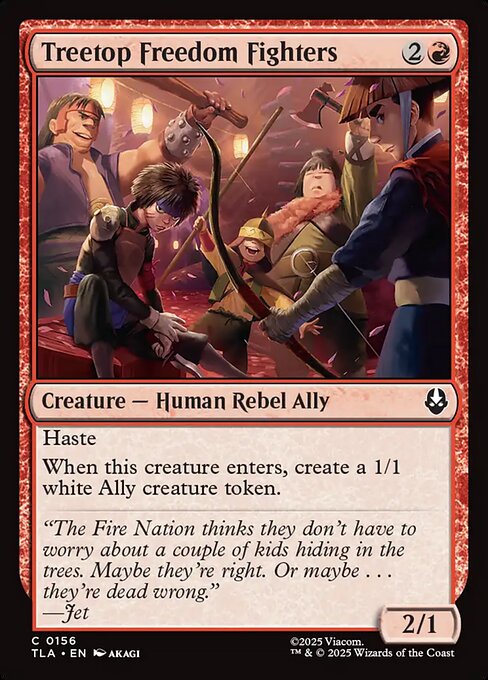 MTG Treetop Freedom Fighters TLA 156 Regular Nonfoil