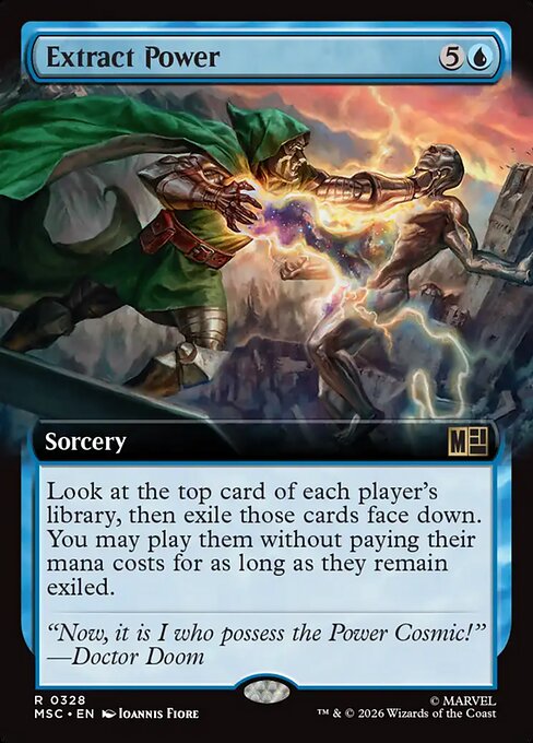 MTG Extract Power MSC 328 Extended Art Nonfoil