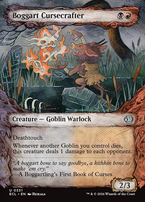 MTG Boggart Cursecrafter ECL 331 Borderless Foil