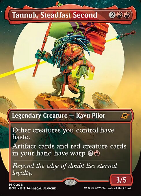 MTG Tannuk, Steadfast Second EOE 296 Borderless Triumphant Foil