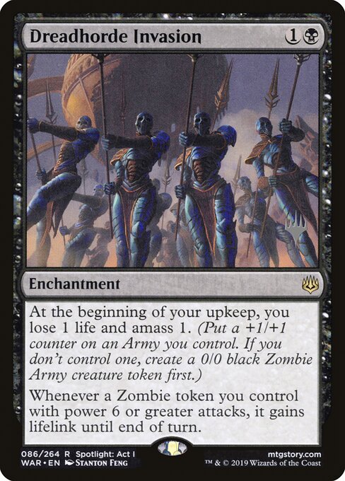 MTG Dreadhorde Invasion PWAR 086P Promo Pack Foil front