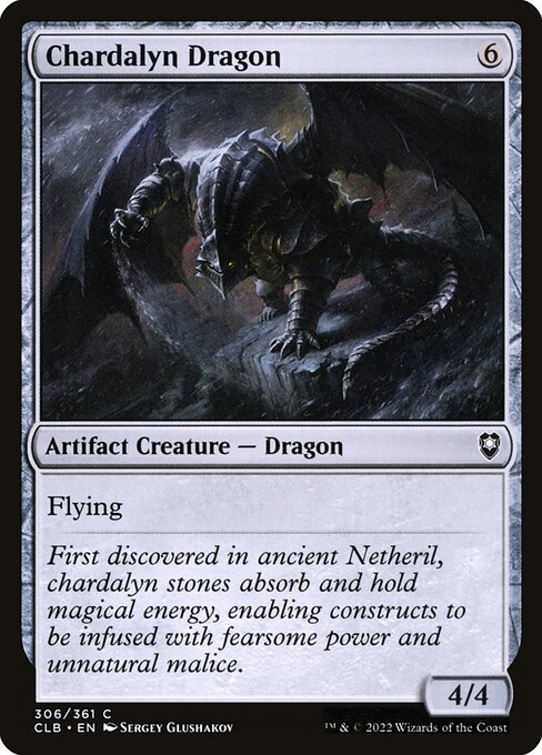 MTG Chardalyn Dragon CLB 306 Regular Foil