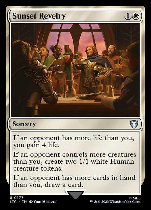 MTG Sunset Revelry LTC 177 Alternate Art Nonfoil