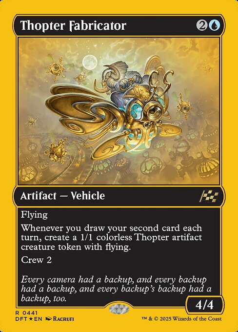 MTG Thopter Fabricator DFT 441 Regular First-Place Foil