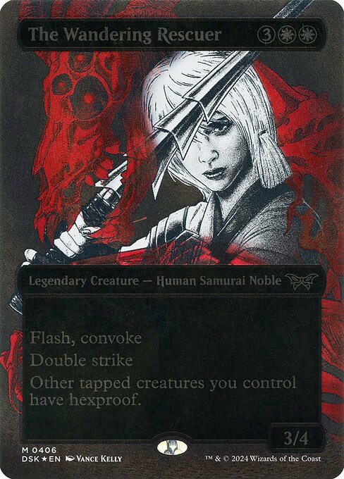 MTG The Wandering Rescuer DSK 406 Double Exposure Textured Foil