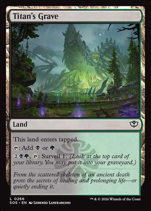 MTG Titan's Grave SOS 266 Regular Foil