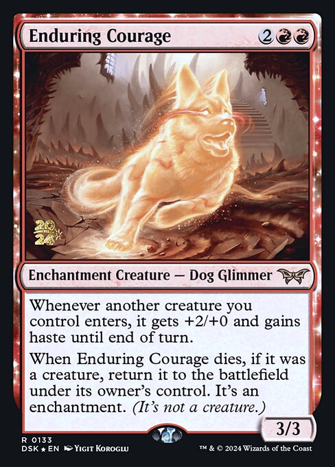 MTG Enduring Courage PDSK 133s Prerelease Foil