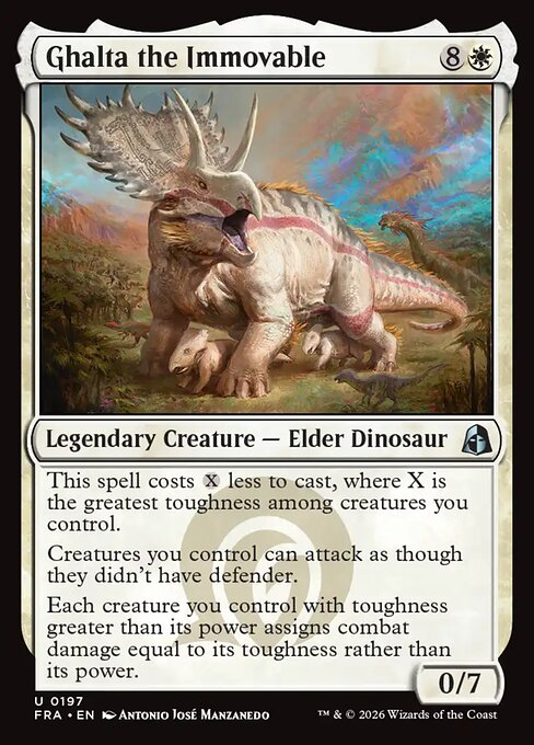MTG Ghalta the Immovable FRA 197 Standard Foil front