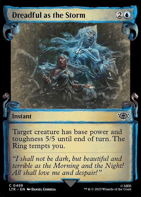 MTG Dreadful as the Storm LTR 499 Showcase Scrolls of Middle-earth Nonfoil