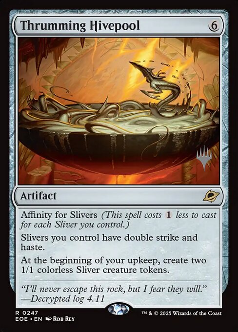 MTG Thrumming Hivepool PEOE 247p Promo Pack Foil