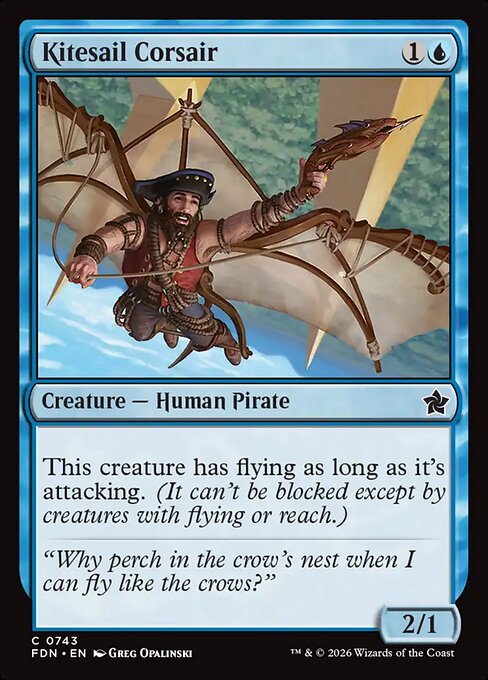 MTG Kitesail Corsair FDN 743 Welcome Deck Nonfoil