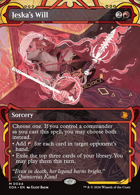 MTG Jeska's Will SOA 044 Mystical Archive Foil