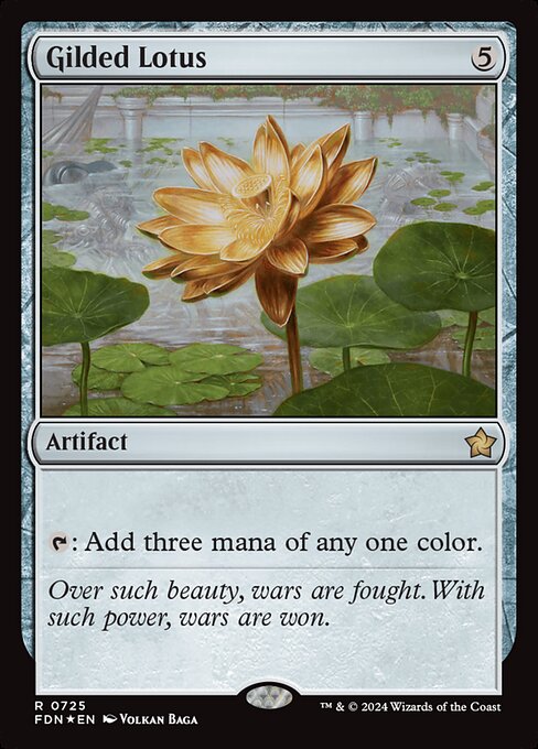 MTG Gilded Lotus FDN 725 Starter Collection Foil