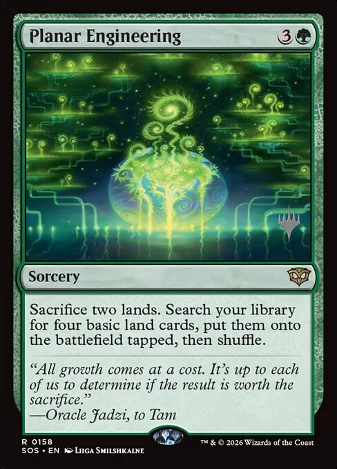 MTG Planar Engineering PSOS 158P Promo Pack Foil