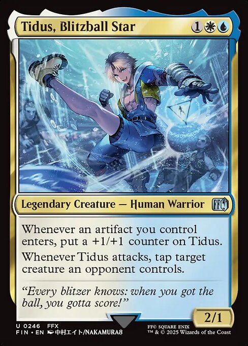 MTG Tidus, Blitzball Star FIN 246 Regular Nonfoil