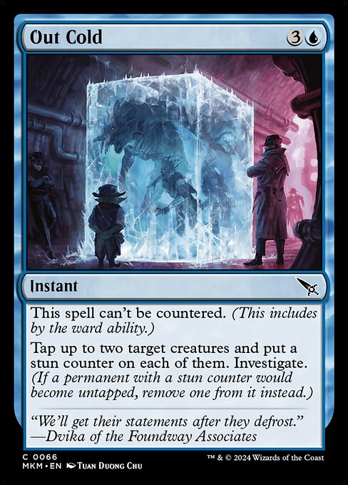 MTG Out Cold MKM 066 Regular Foil