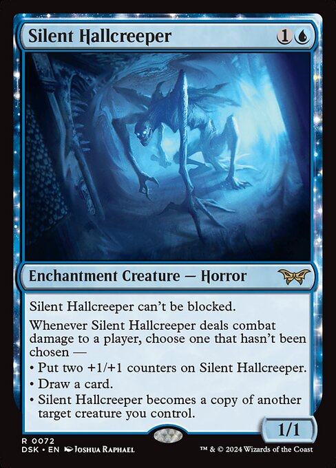 MTG Silent Hallcreeper DSK 072 Regular Foil