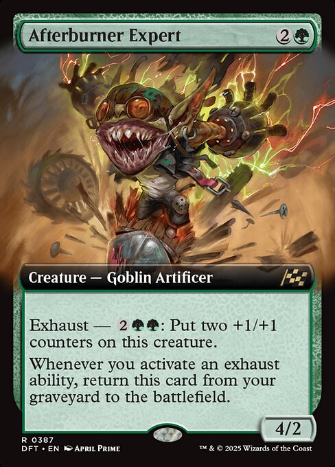 MTG Afterburner Expert DFT 387 Extended Art Foil