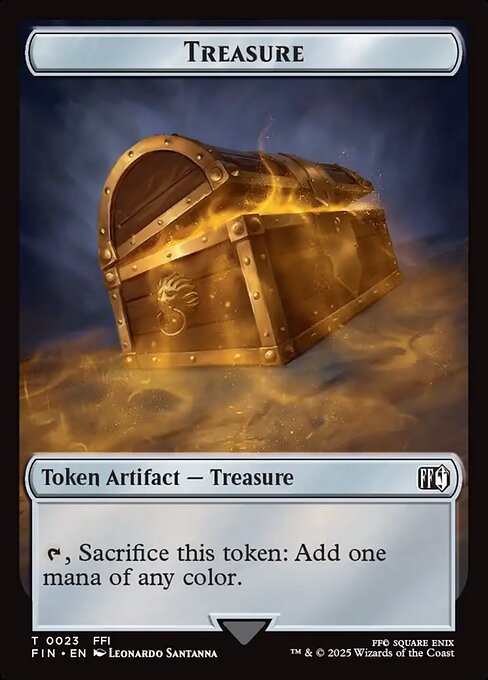 MTG Treasure Token FIN 023 Token Foil
