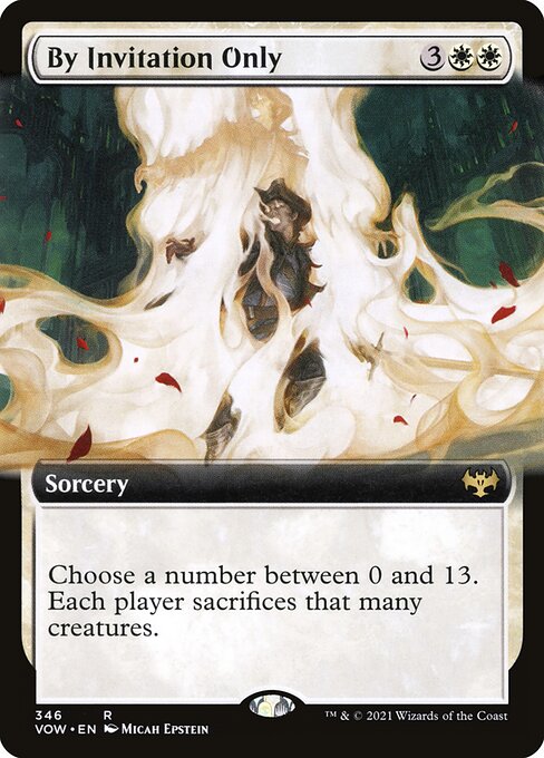 MTG By Invitation Only VOW 346 Extended Art Foil front