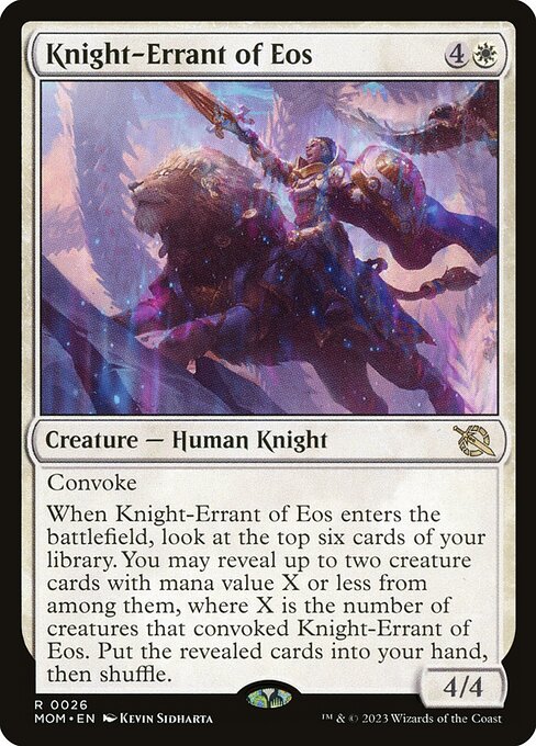 MTG Knight-Errant of Eos MOM 026 Regular Nonfoil