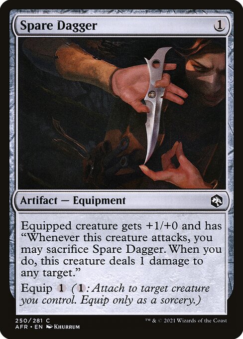 MTG Spare Dagger AFR 250 Regular Nonfoil