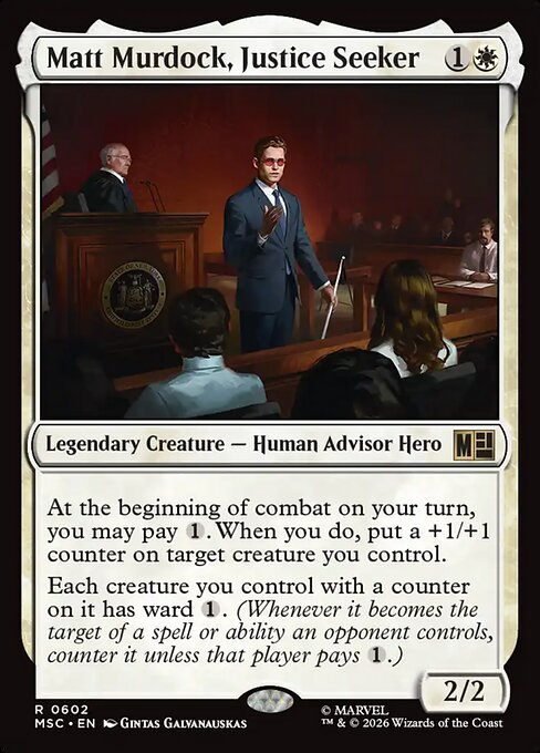 MTG Matt Murdock, Justice Seeker MSC 602 Regular Nonfoil
