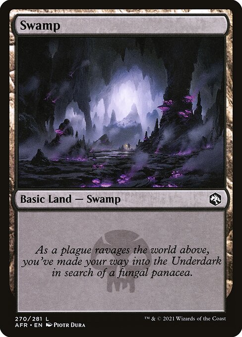 MTG Swamp AFR 270 Regular Foil