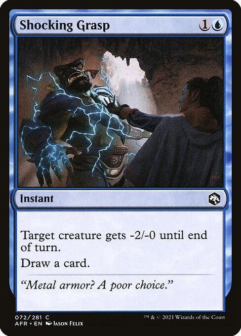 MTG Shocking Grasp AFR 072 Regular Nonfoil